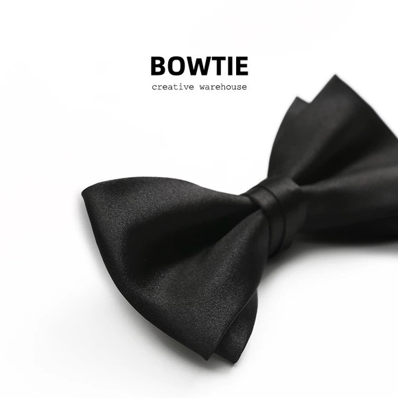 Wedding adjustable Stylish Black Bow Tie Brand New in Box - Picture 2 of 9